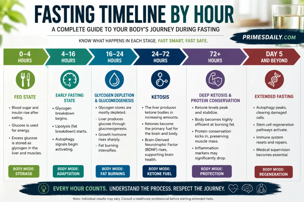 Fasting Timeline by Hour