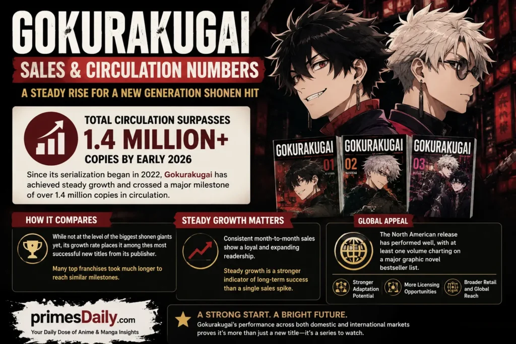 Gokurakugai Sales and Circulation Numbers Gokurakugai Sales and Circulation Numbers