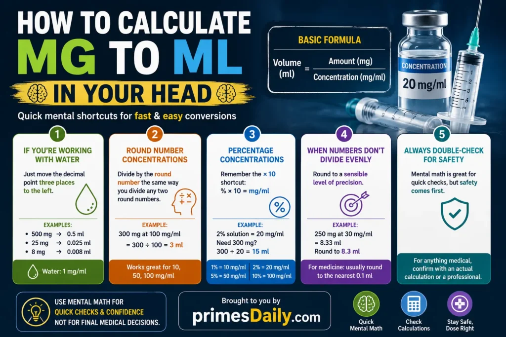 How to Calculate Mg to Ml in Your Head How to Calculate Mg to Ml in Your Head