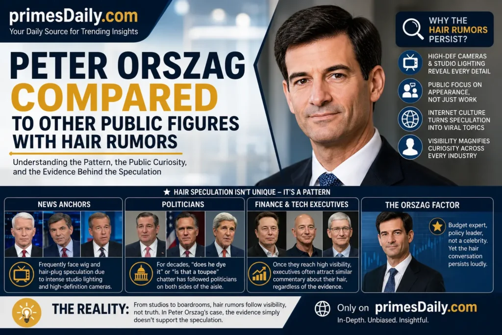 Peter Orszag Compared to Other Public Figures With Hair Rumors
