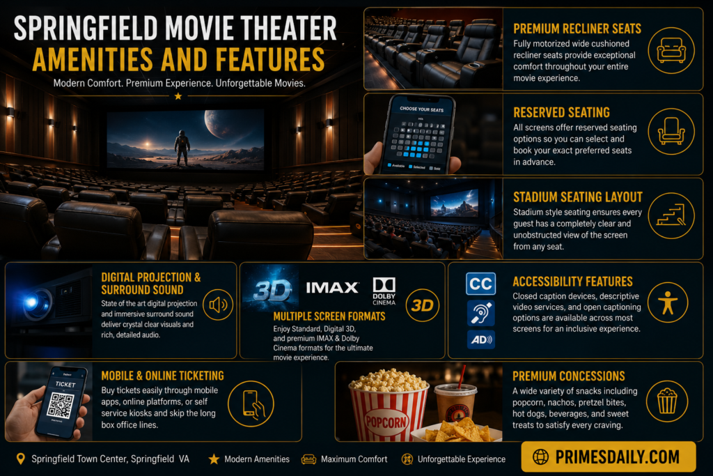 Springfield Movie Theater Amenities And Features Springfield Movie Theater Amenities And Features