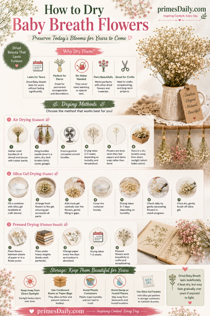 How to Dry Baby Breath Flowers How to Dry Baby Breath Flowers
