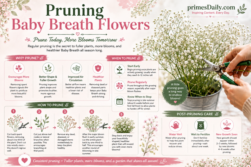 Pruning Baby Breath Flowers Pruning Baby Breath Flowers