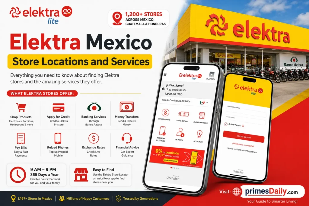 Elektra Mexico Store Locations and Services