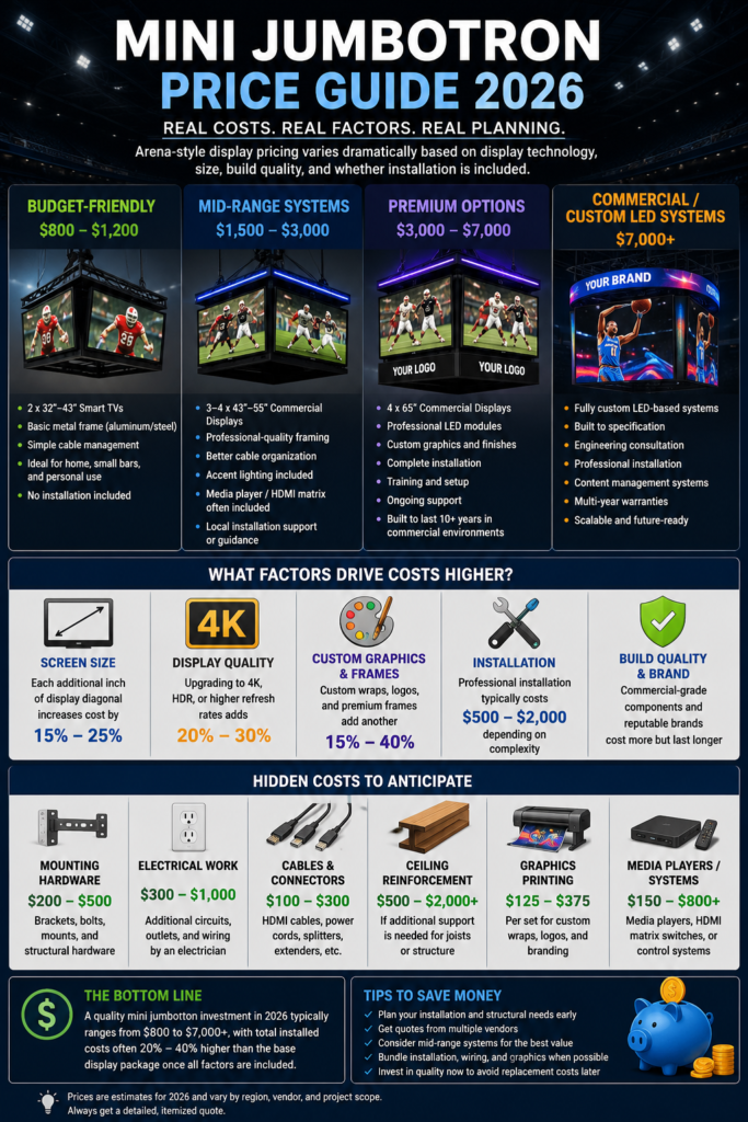 Mini Jumbotron Price Guide Cost Breakdown 2026