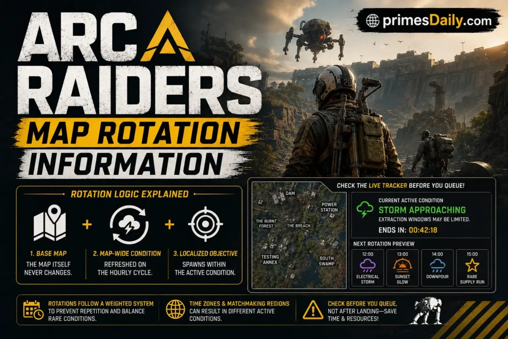 ARC Raiders Map Rotation Information ARC Raiders Map Rotation Information