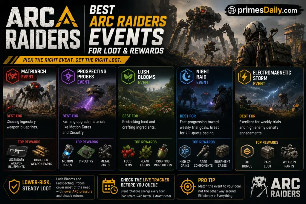 Best ARC Raiders Events for Loot and Rewards Best ARC Raiders Events for Loot and Rewards