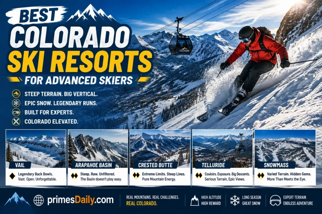Best Colorado Ski Resorts for Advanced Skiers Best Colorado Ski Resorts for Advanced Skiers