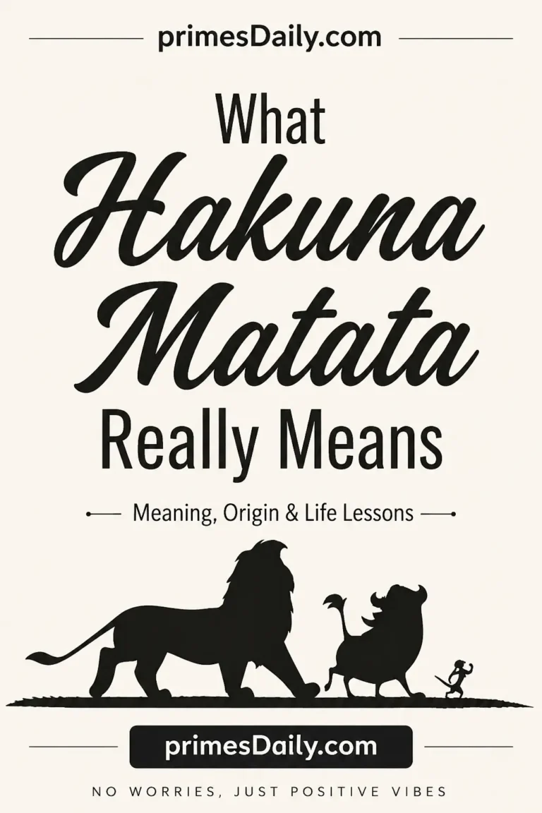 Hakuna Matata Meaning