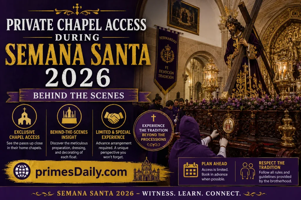 Private Chapel Access During Semana Santa 2026 Behind the Scenes