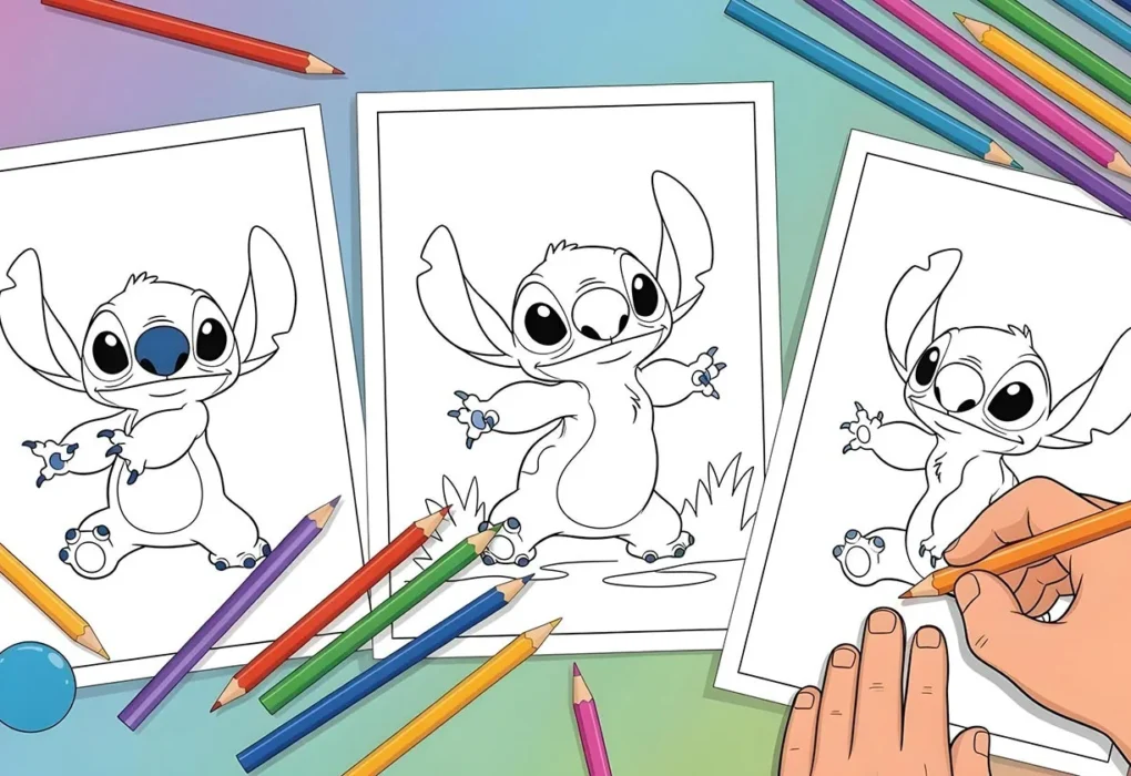 Stitch Coloring Pages