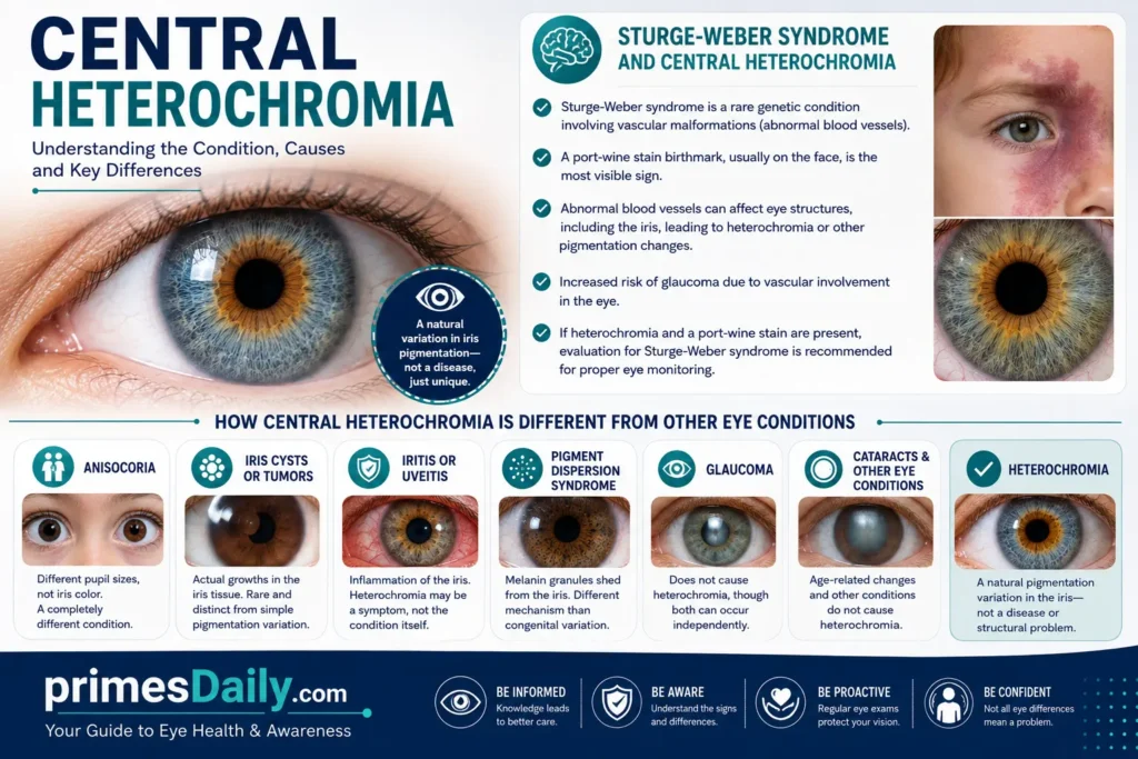 Sturge Weber Syndrome and Central Heterochromia Sturge Weber Syndrome and Central Heterochromia