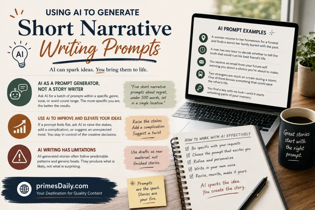 Using AI to Generate Short Narrative Writing Prompts
